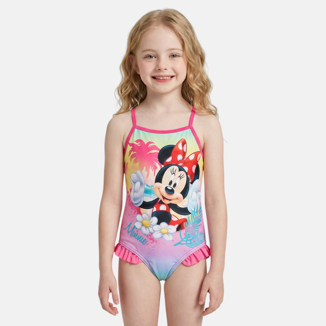 Maillot De Bain Enfant Imprimé Minnie Rose