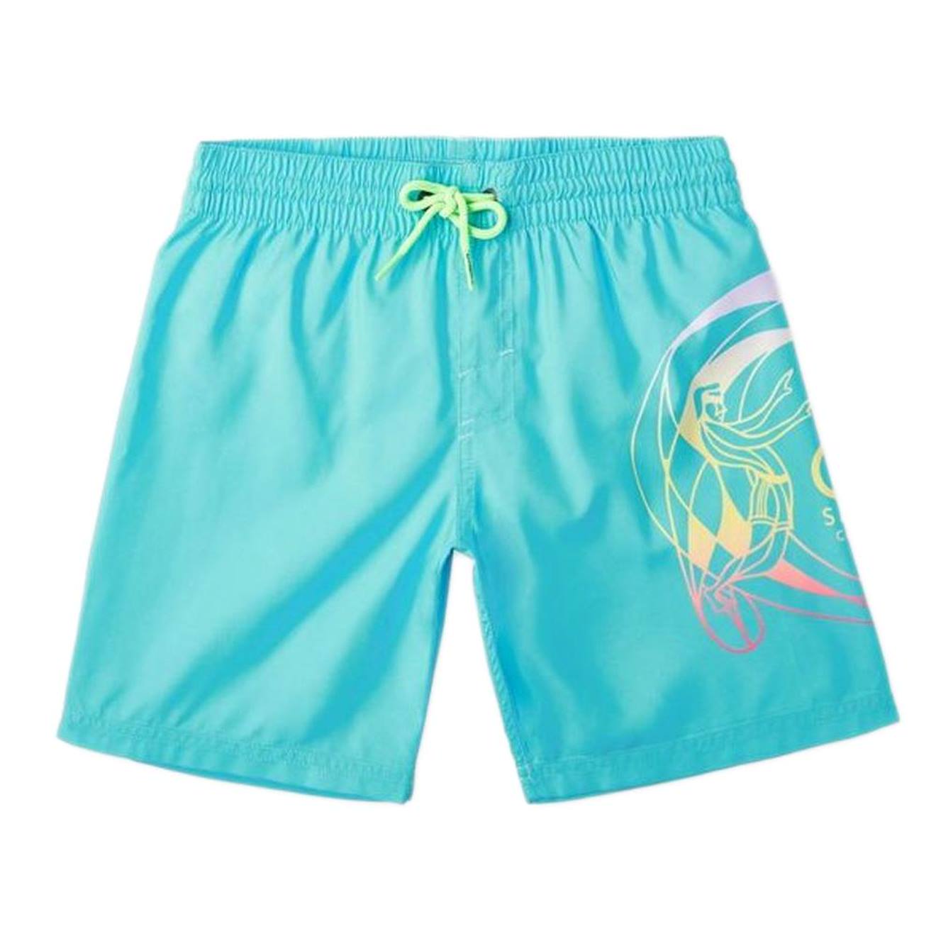 Short De Bain Garçon Circle Surfer Bleu