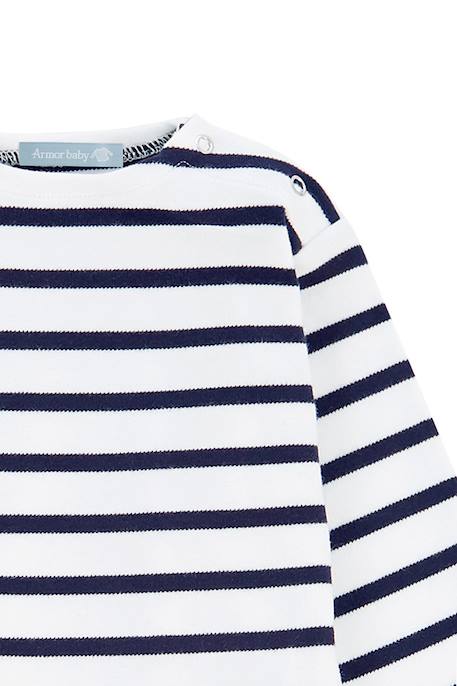 Marinière col bateau en coton loctudy bébé Blanc/braise+Blanc/etoile+Blanc/navire+Lupin/scotch+Marine deep/winterblue+Navire/blanc+Navire/braise+Navire/nature+Nine iron/gris chiné clair 8 - vertbaudet enfant 