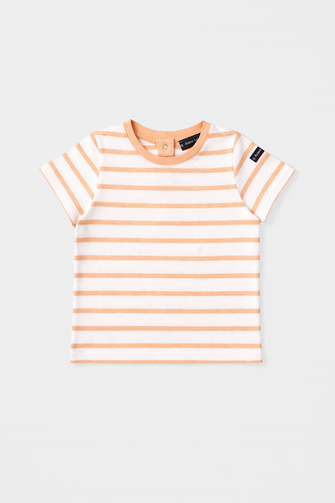 Marinire Manches Courtes Bb - Coton Lger Blanc Peach Nectar 25 €