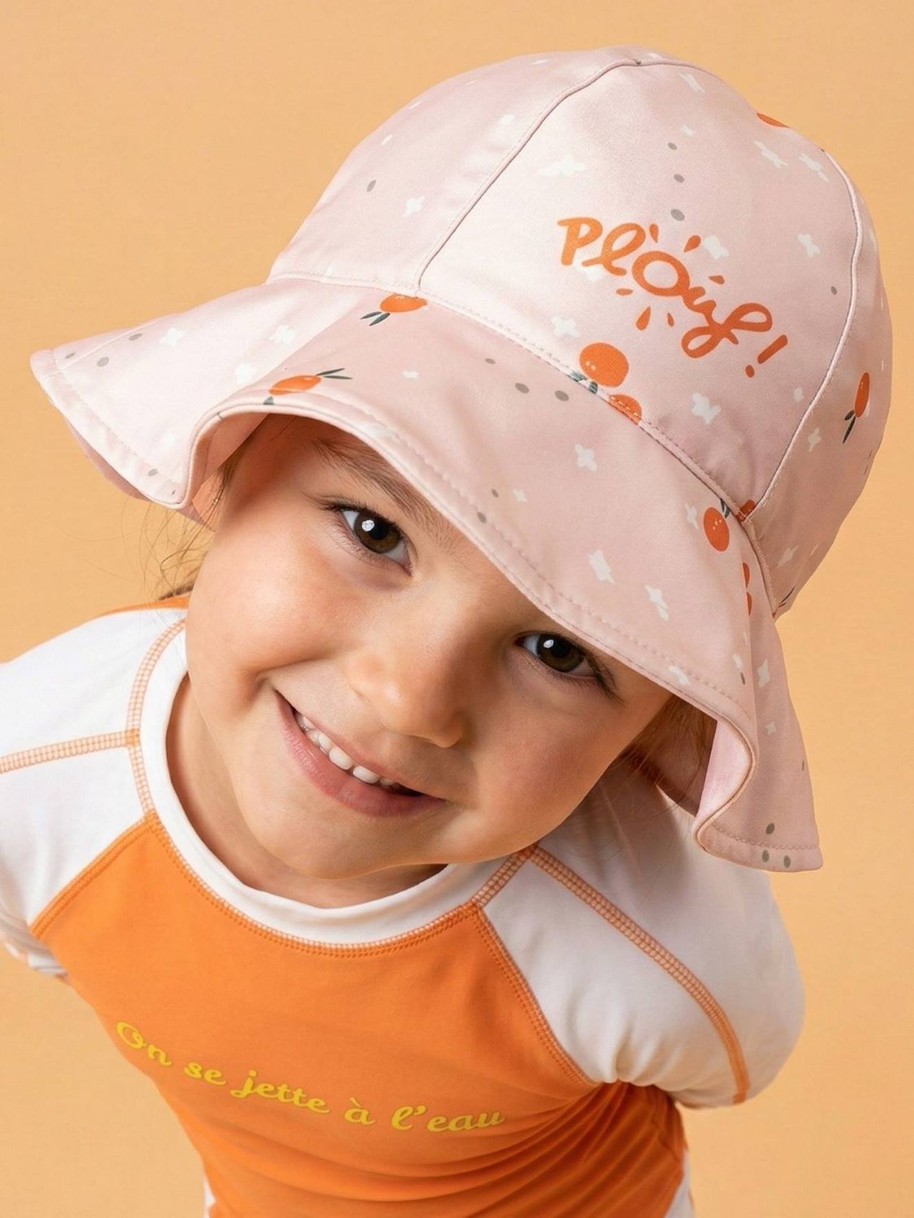 Bob Rversible Anti-uv - Fille Rose Orange 13 €