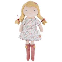 Jouet-Poupée peluche enfant douce avec tresses et détails cousus