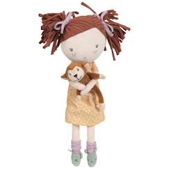 Jouet-Poupée bébé souple enfant avec compagnon peluche