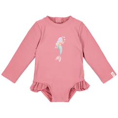 Maillot de bain anti-UV bébé fille 1 pièce manches longues  - vertbaudet enfant