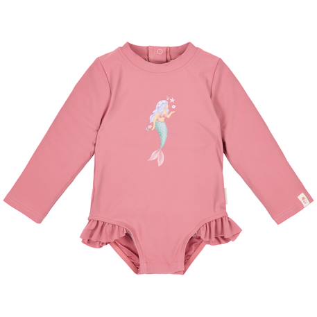 Fille-Maillot de bain anti-UV bébé fille 1 pièce manches longues