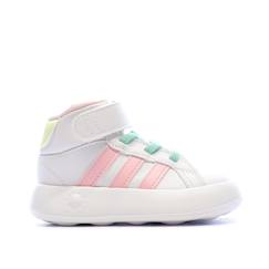 Baskets fille grand court mid  - vertbaudet enfant