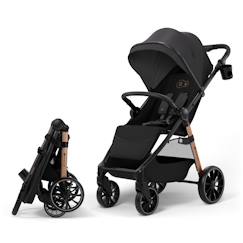 Puériculture-Poussette-oussette Kinderkraft GRANDE 2 avec Grandes Roues Amorties, Dossier Inclinable, Pliage à Une Main CLICK&FOLD Rapide