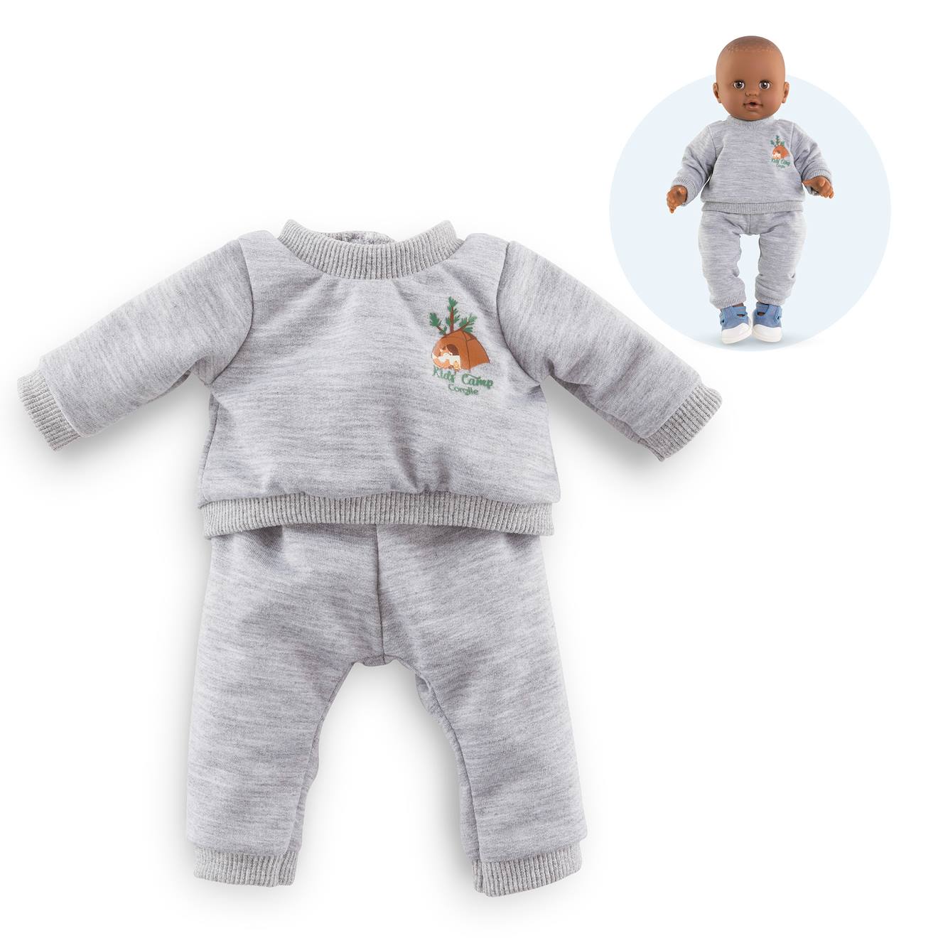 Jogging Gris Petit Explorateur Pour Poupon 36 Cm Multicolore