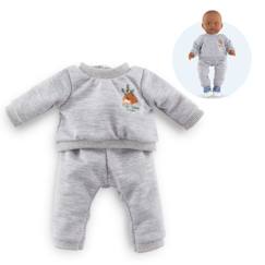 Jouet-Poupons et poupées-Jogging gris petit explorateur pour poupon 36 cm