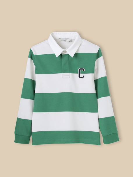 Polo-rugby garçon - coton biologique  - vertbaudet enfant