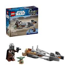 Jouet-Star wars le speeder bike du mandalorien et grogu 75436