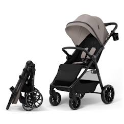 Puériculture-Poussette-oussette Kinderkraft GRANDE 2 avec Grandes Roues Amorties, Dossier Inclinable, Pliage à Une Main CLICK&FOLD Rapide
