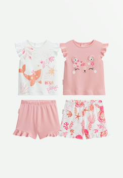 -Lot de 2 pyjamas short enfant 2 pièces bahamas