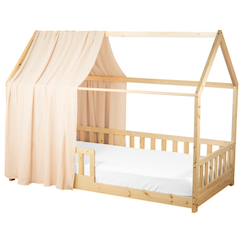 Linge de maison et décoration-Décoration-Ciel de lit cabane en gaze de coton solo 360 cm