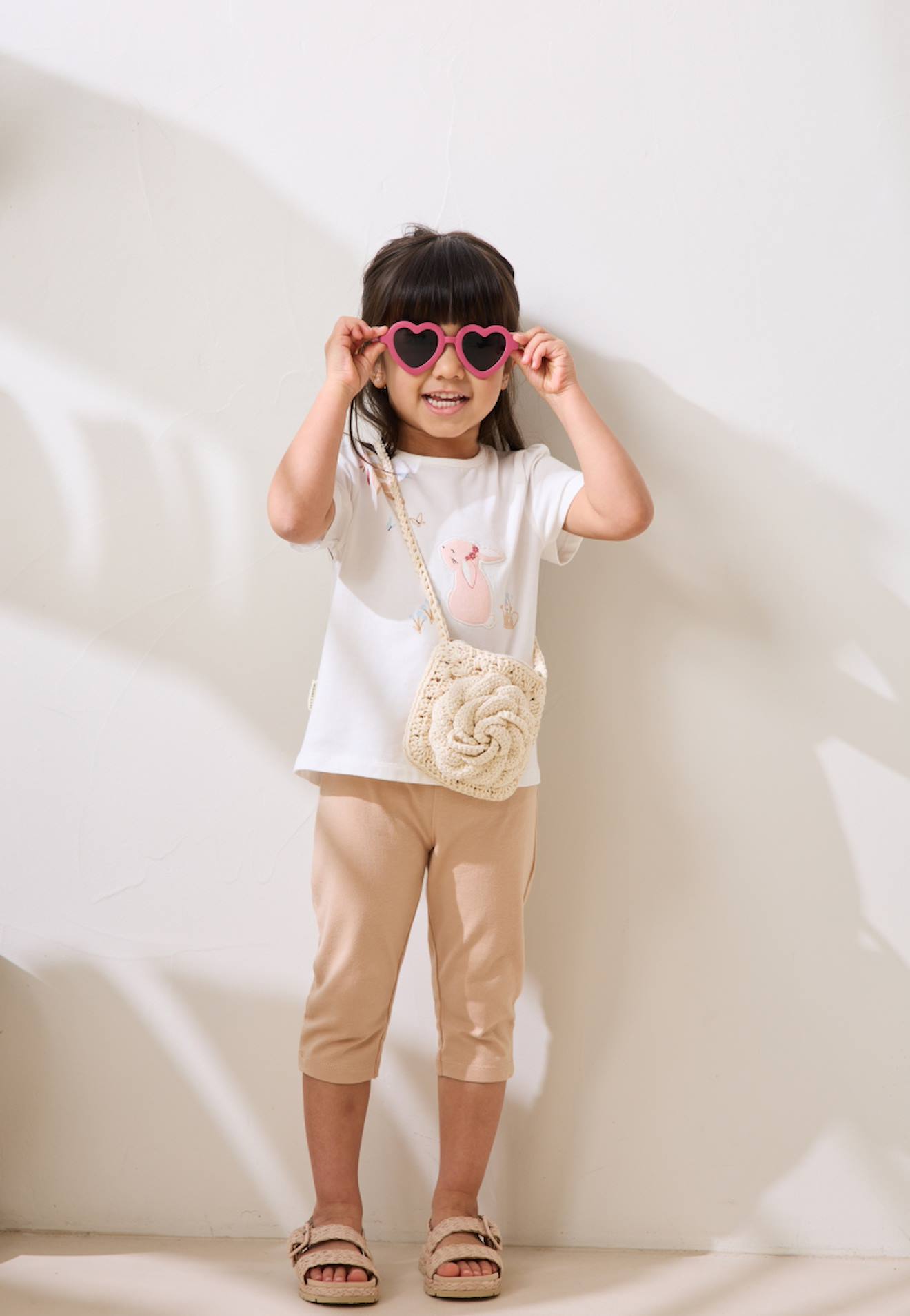 Ensemble Enfant T-shirt Et Legging Praline Sable