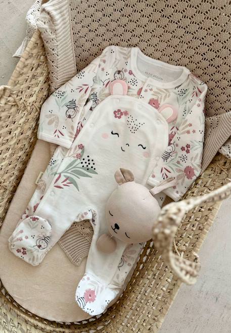 Bébé-Pyjama bébé en velours ouverture pont mya