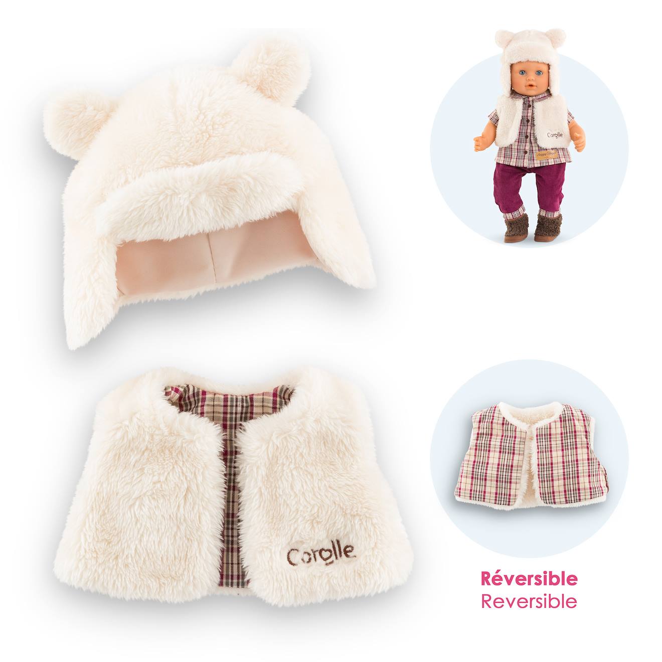 Ensemble Hiver Petit Explorateur Pour Poupon 36 Cm Multicolore