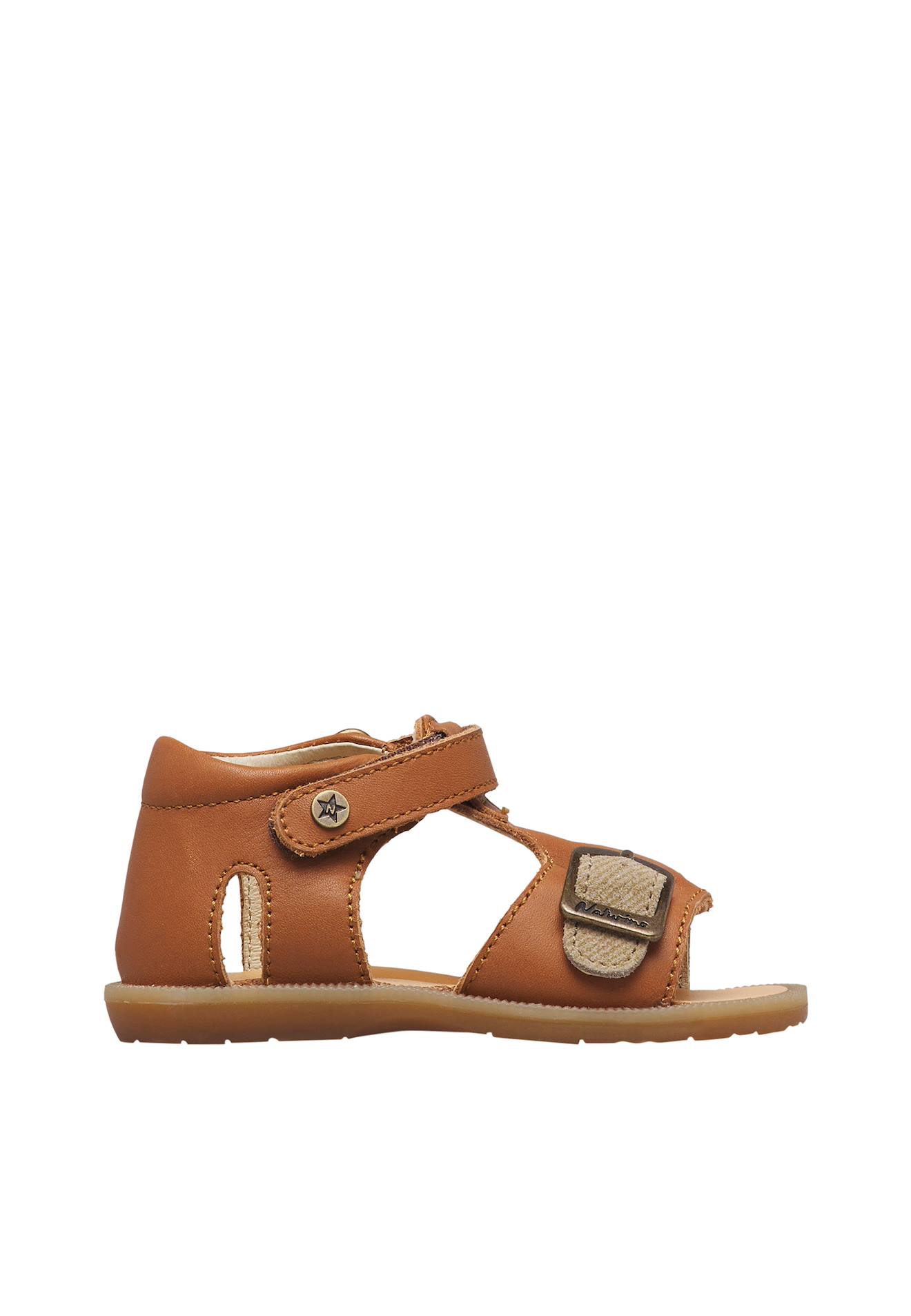 Sandales En Cuir Quarzo Cognac-