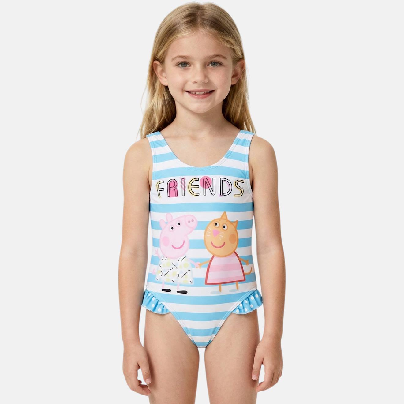 Maillot De Bain Enfant Imprimé Peppa Pig Bleu