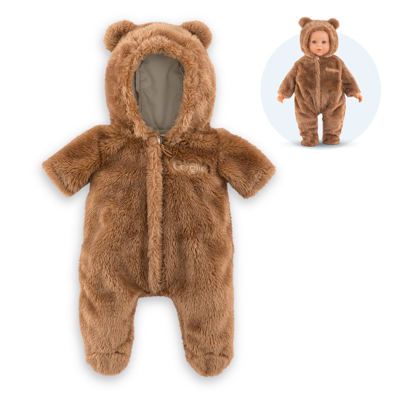 Pilote Ours Brun Pour Poupon 42 Cm Multicolore