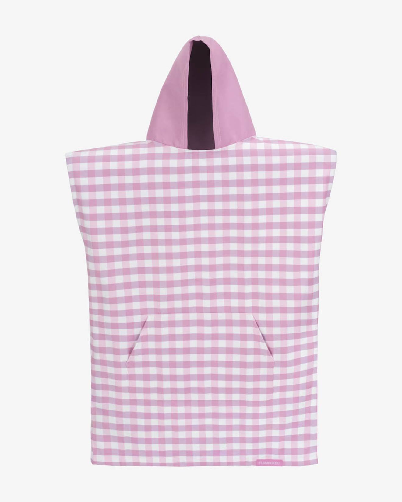 Poncho De Bain A Capuche Enfant Microfibre Pink