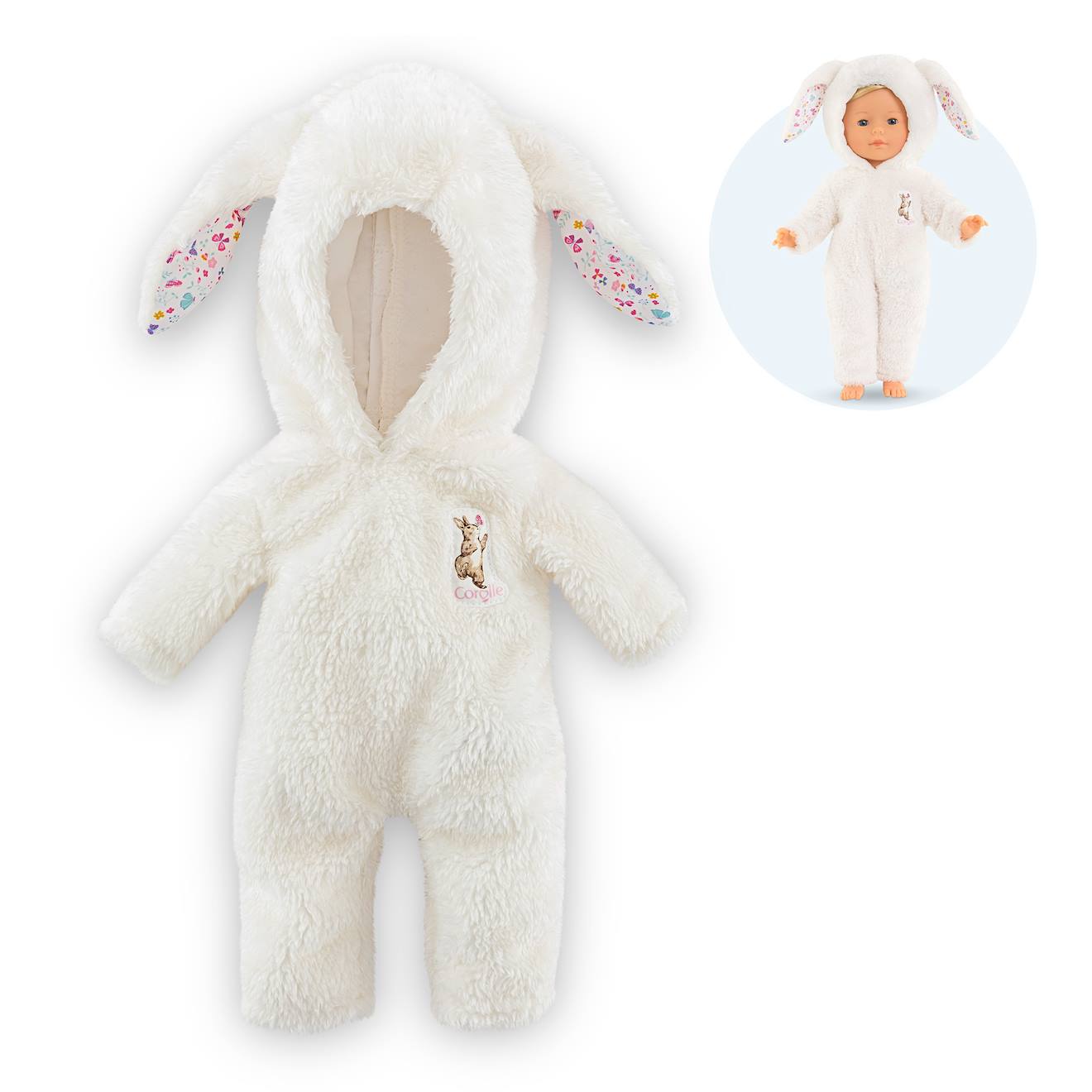 Pyjama Lapin Peluche Pour Poupée Ma Corolle Multicolore Pyjama Lapin Peluche Pour Poupée Ma Corolle Multicolore