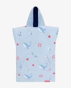 Linge de maison et décoration-Poncho de bain a capuche enfant microfibre