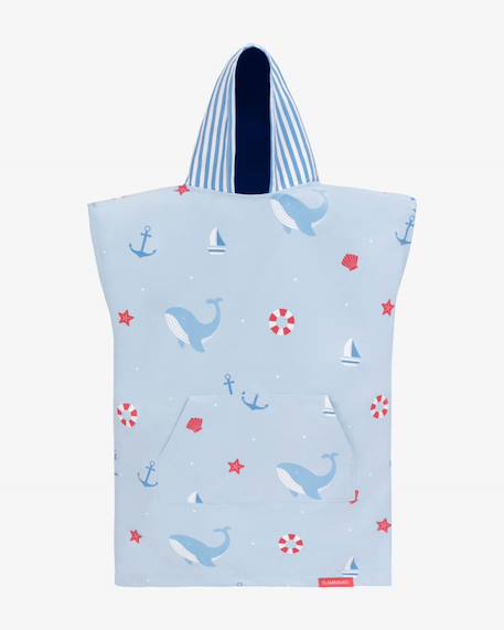 Fille-Peignoir de bain-Poncho de bain a capuche enfant microfibre