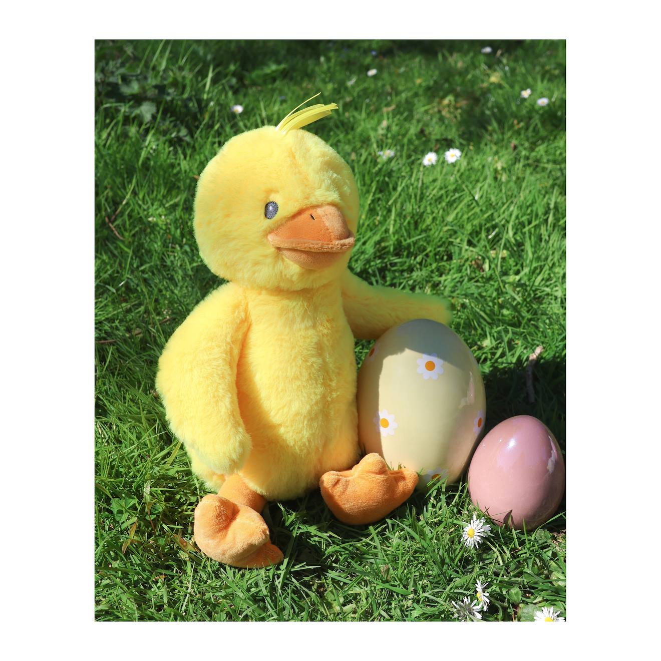 Peluche Canard Couché 40 Cm – Coussin Oreiller Jaune Ultra Doux – Câlin Anti-stress – Cadeau Pour Tous âges