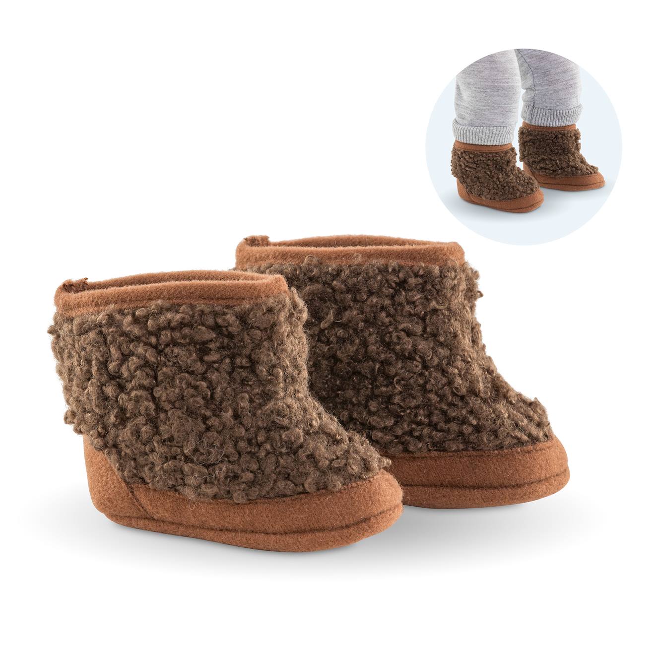 Bottes Moumoute Marron Pour Poupon 36 Cm Multicolore