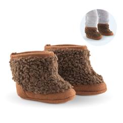 Jouet-Bottes moumoute marron pour poupon 36 cm