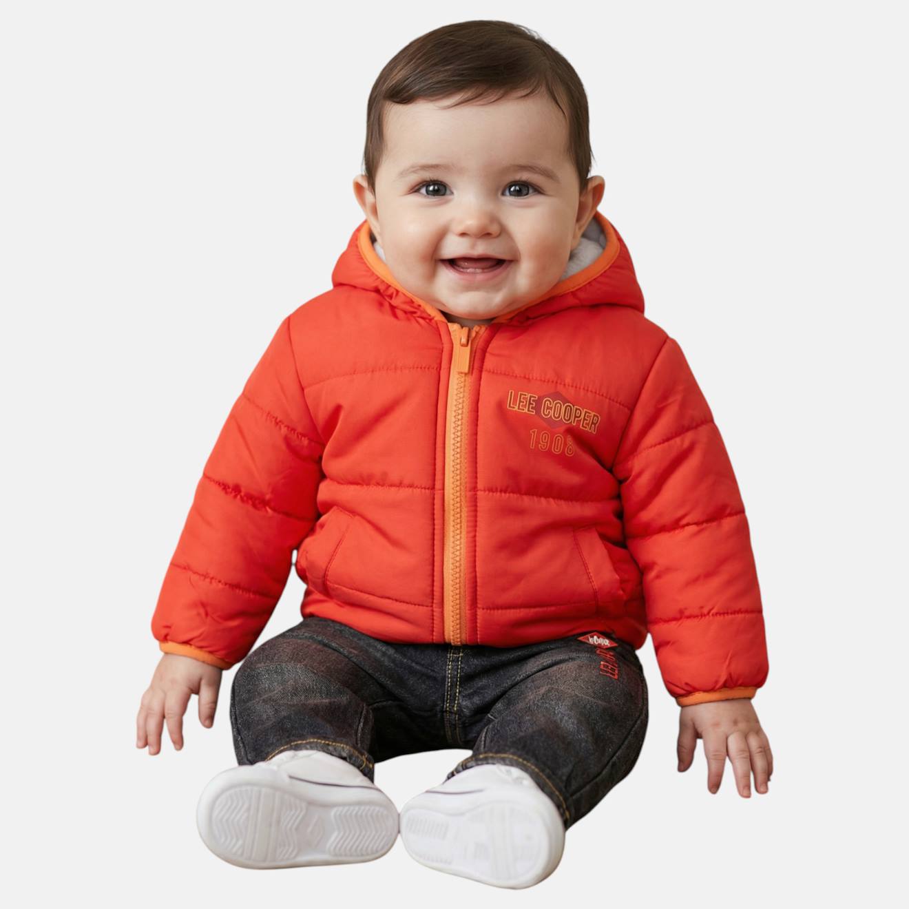 Ensemble Bébé Veste À Capuche Et Pantalon Rouge