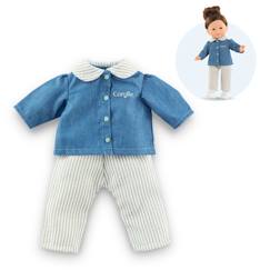 Jouet-Poupons et poupées-Poupées mannequins et accessoires-Ensemble blouse & pantalon rayé pour poupée ma corolle