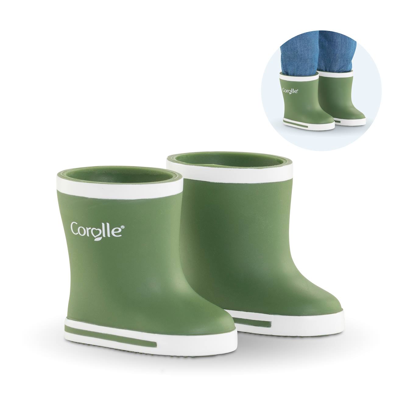 Bottes De Pluie Kaki Pour Poupée Ma Corolle Multicolore