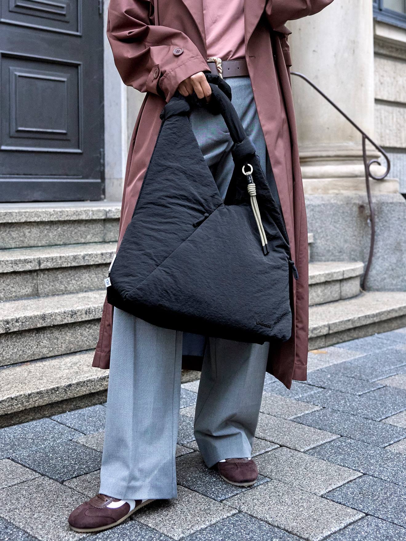 Sac à langer bandoulière Teya noir