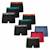 Lot de 9 boxers garçon trio choc ecopack Noir orange-noir rouge-noir jaune-vert-bleu+Noir-rouge-bleu 6 - vertbaudet enfant 