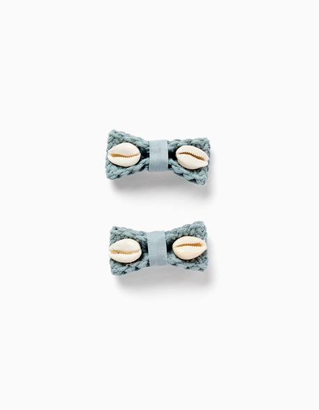 Lot de 2 pinces à cheveux avec coquillages  - vertbaudet enfant