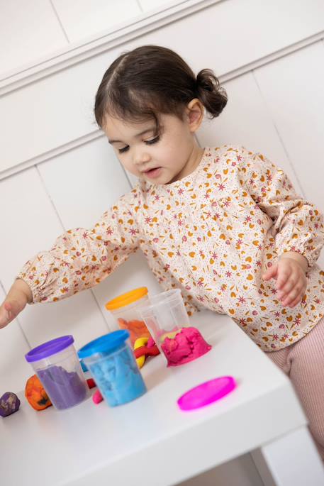 Bébé-Blouse manches longues 100% coton bébé fille