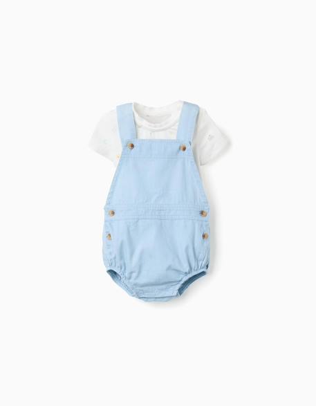 Bébé-Ensemble-Body avec motif + combinaison en jean