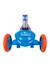 Trottinette 3 roues enfant flitzkids Bleu/orange 4 - vertbaudet enfant 