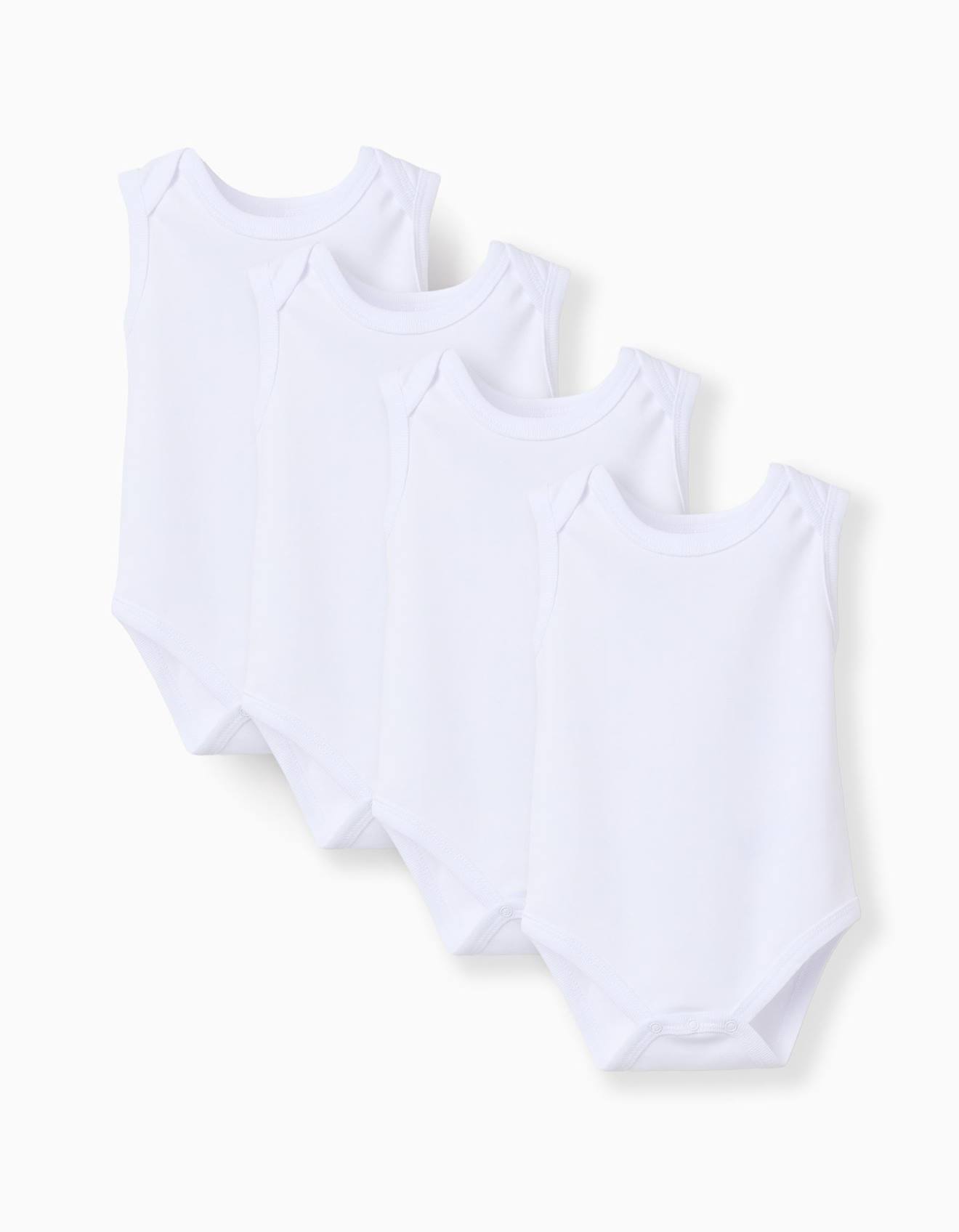 Lot De 4 Bodies Unis Sans Manches Blanc 17 €