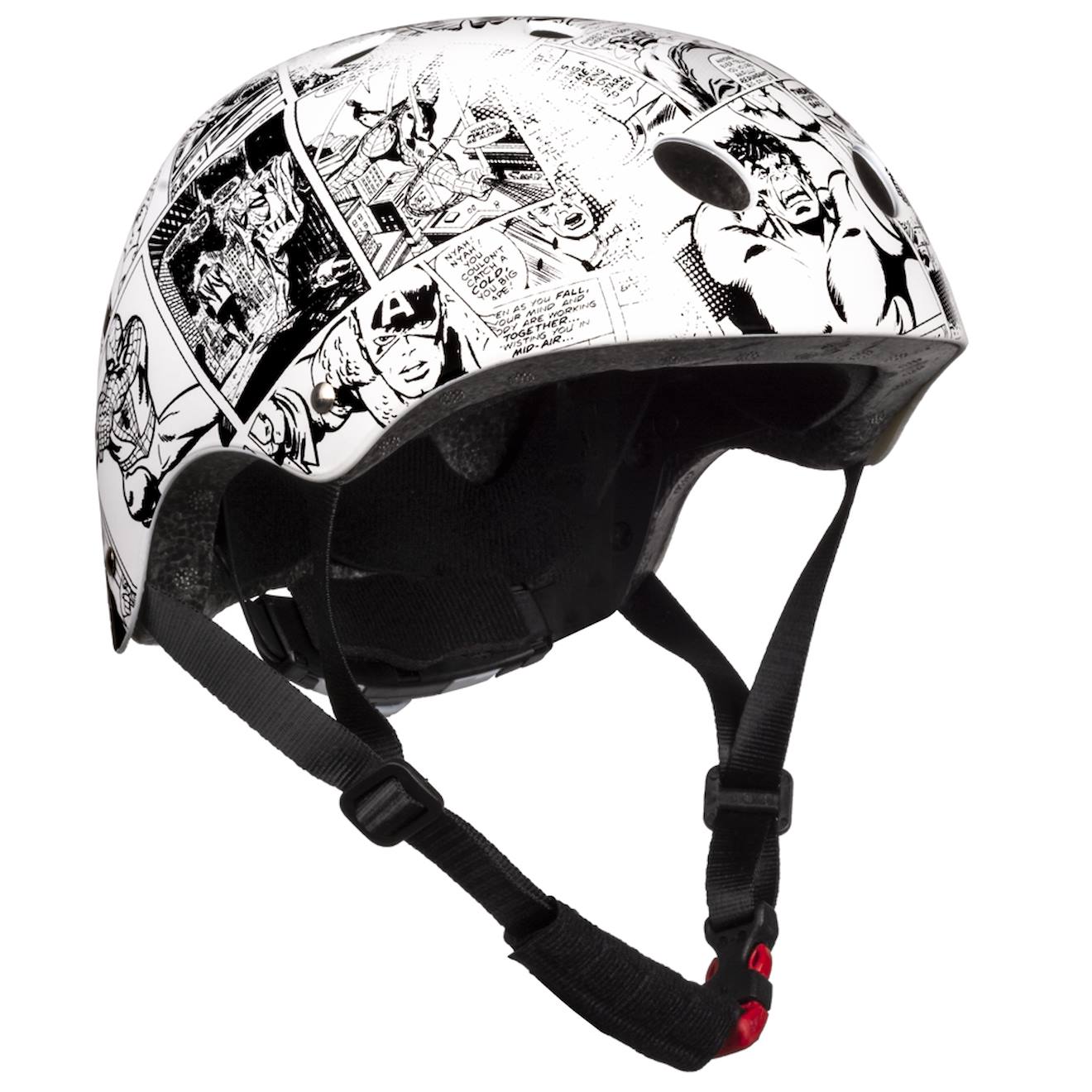 Casque De Sport Enfant Avengers Comics Blanc/noir
