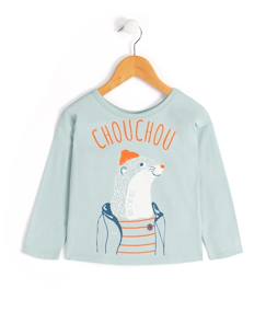 T-shirt manches longues 100% coton garçon  - vertbaudet enfant