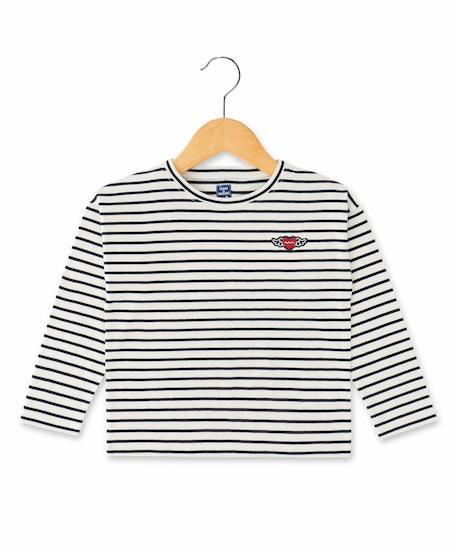 Fille-Mariniere manches longues 100% coton fille