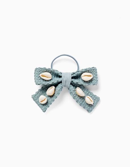 Élastique à cheveux avec nœud et coquillages  - vertbaudet enfant