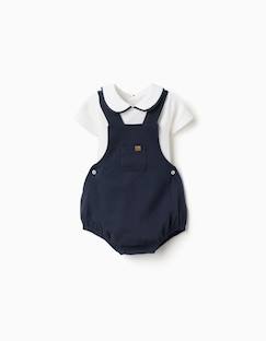 -Ensemble body en coton + barboteuse