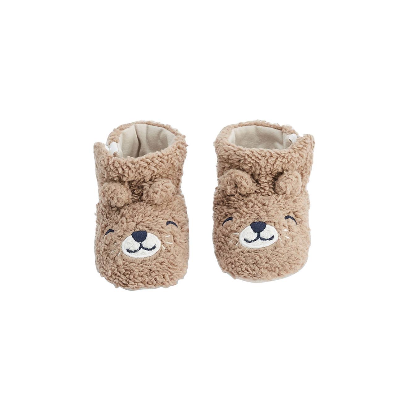 Chaussons Bébé Charly Marron (Petit Beguin) - Image 1