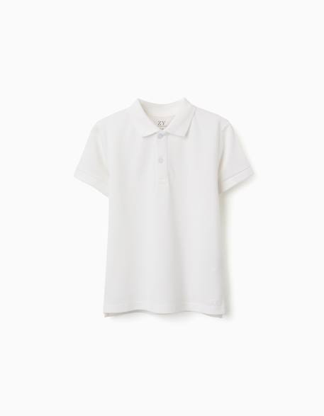 Polo en coton piqué à manches courtes  - vertbaudet enfant