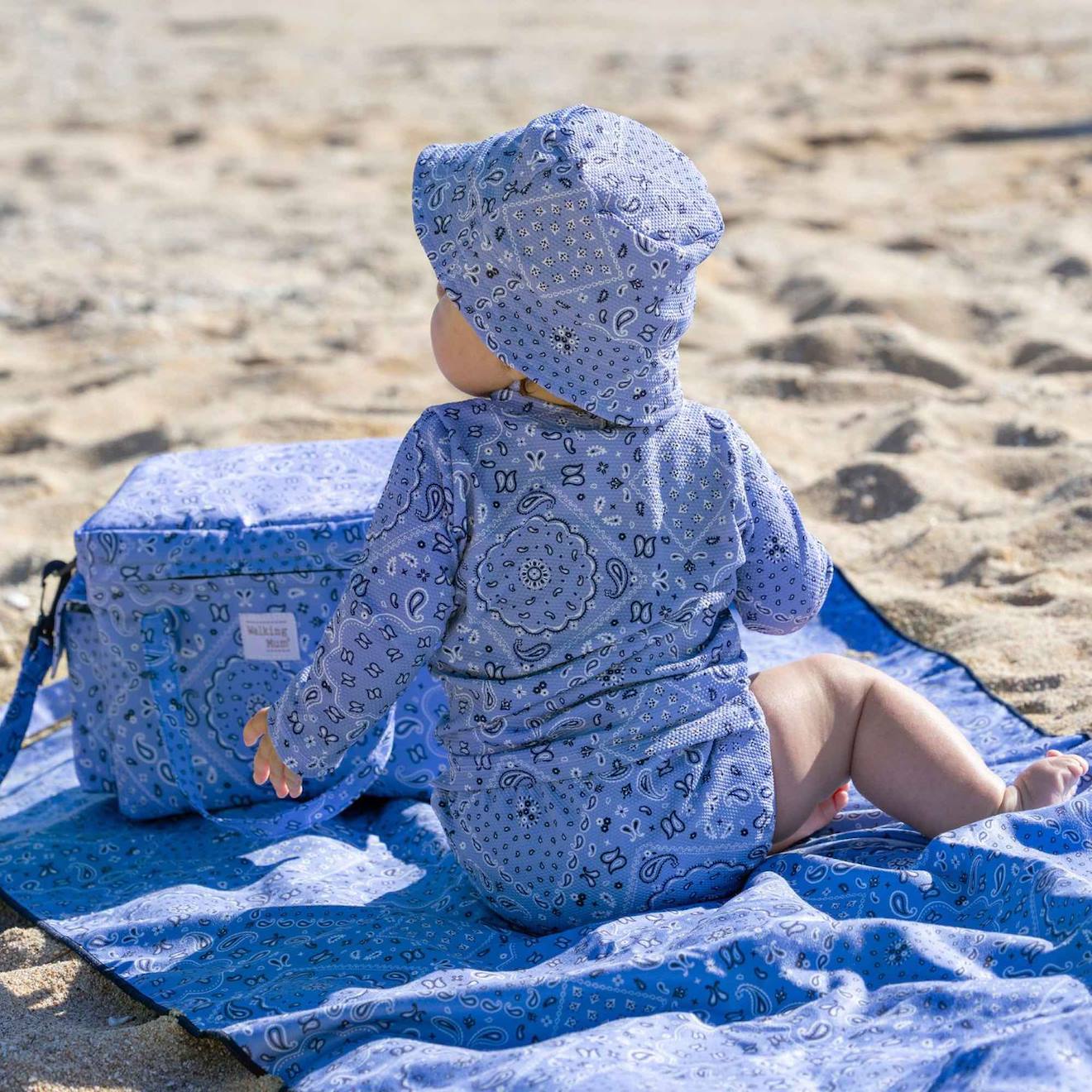 Maillot Couche Bébé Anti Fuite Spf 50+ Summer Bleu