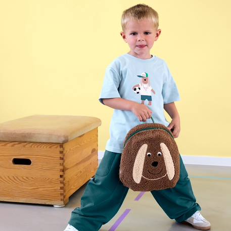 Sac à dos Tiny Team Chien Beige+Marron 12 - vertbaudet enfant 